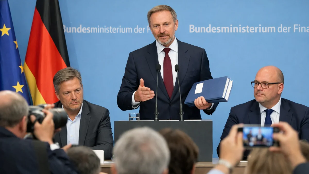German Draft Budget Projects Over 200 Billion Euros in Borrowing
