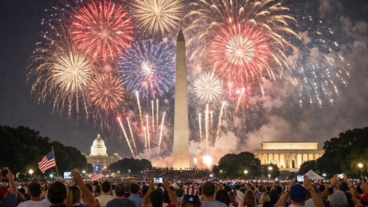 Record Fireworks Displays Mark America 250th Celebrations