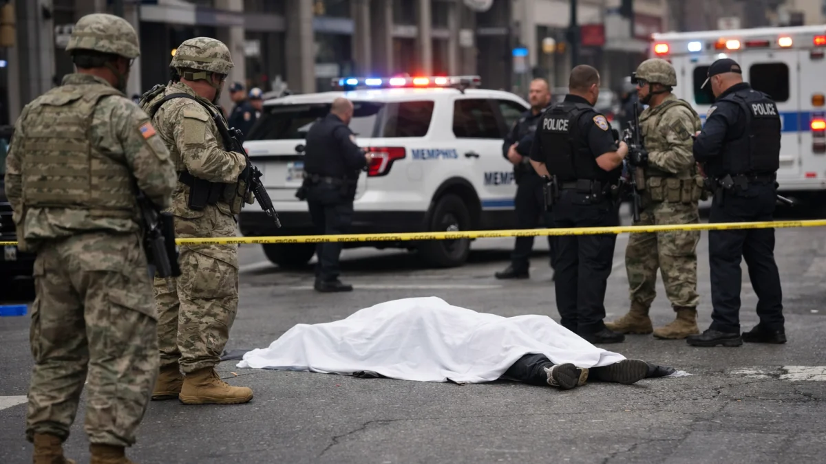 National Guard Troops Fatally Shoot Armed Man in Downtown Memphis