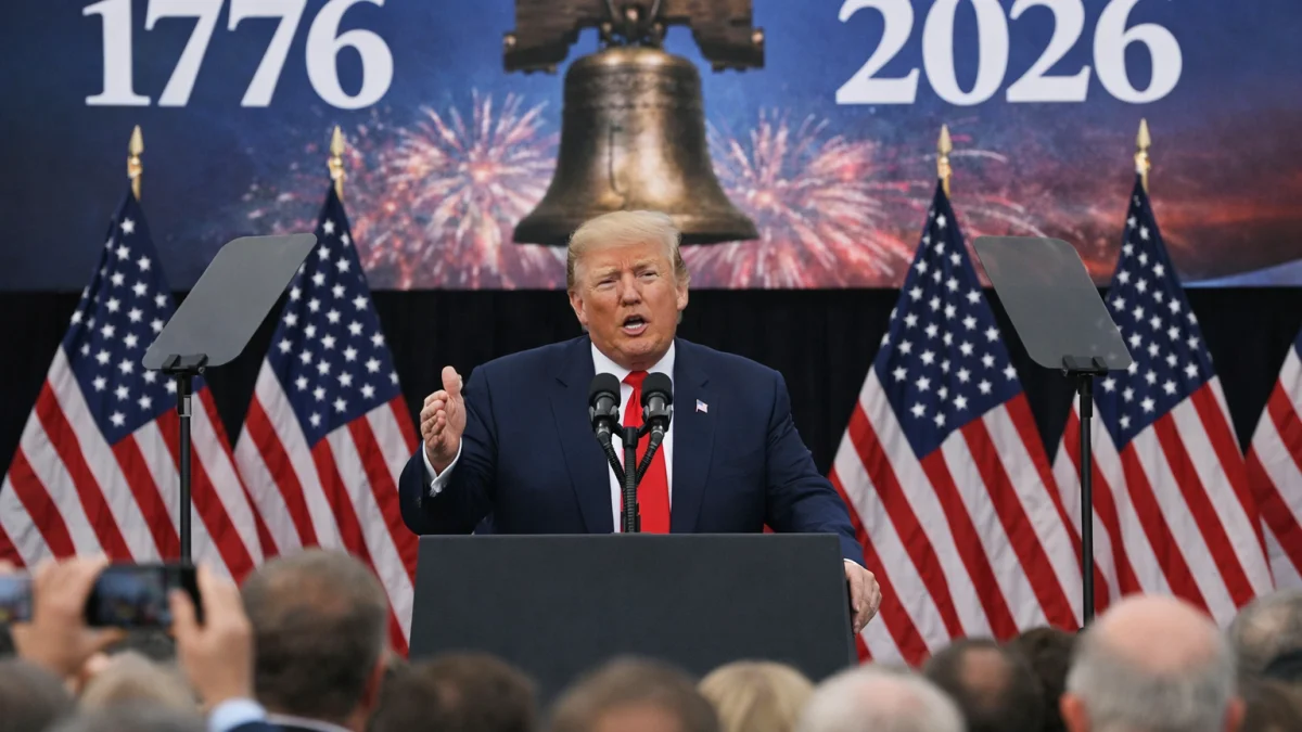 Trump Delivers Patriotic Speech Marking America's 250th Anniversary Celebrations