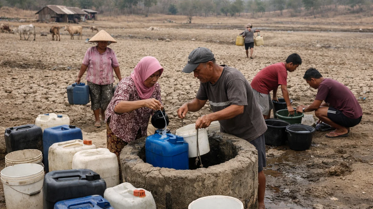 Communities Confront Daily Life as Drought Deepens Across Parts of Java