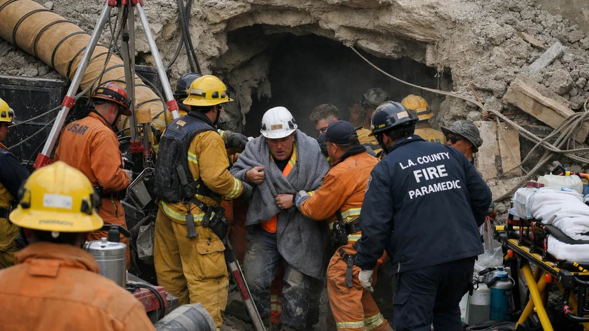 Tunnel Collapse Rescues 31 Workers in Los Angeles Area