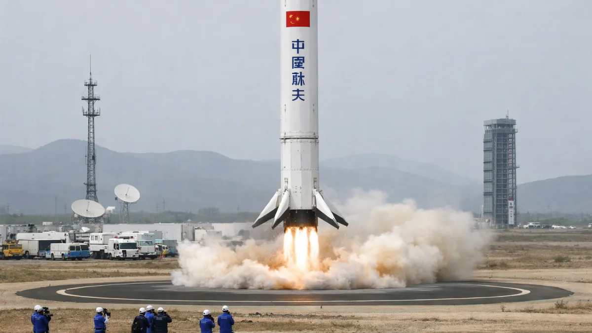 China Achieves First Controlled Rocket Booster Recovery
