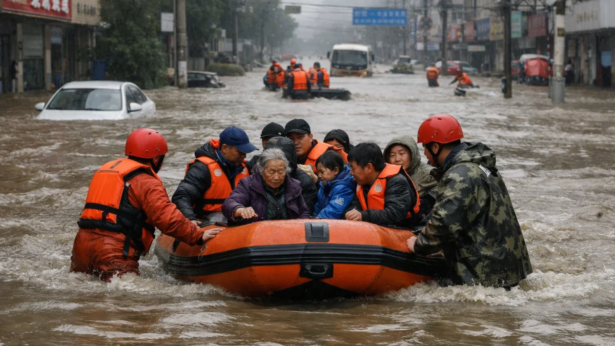 Typhoon Bavi Causes Floods and Evacuations Across China