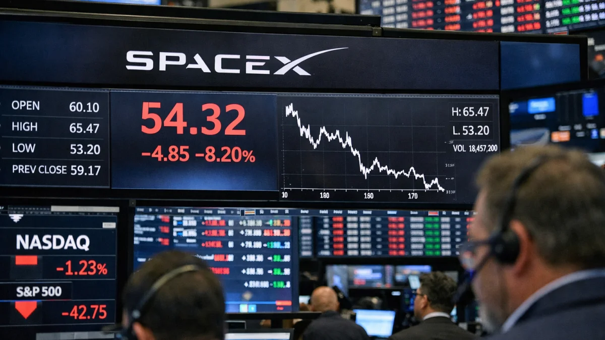 SpaceX IPO Volatility Continues Post Historic Debut