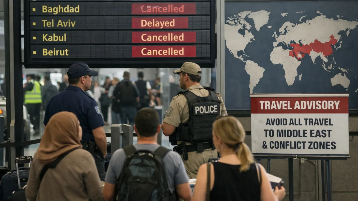 Travel Advisories Issued for Middle East and Conflict Zones