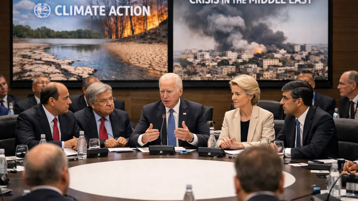Global Leaders Address Climate Impacts Amid Ongoing Middle East Crisis
