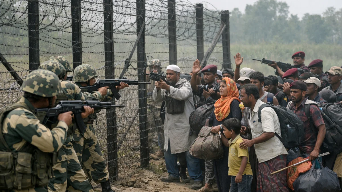 India Drives Out Bangladeshi Migrants in Armed Border Standoffs