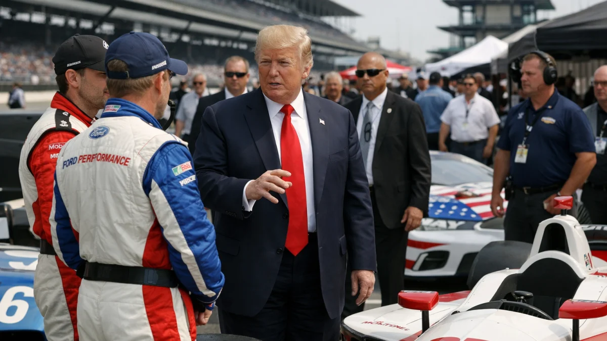 President Trump Participates in Freedom 250 Grand Prix Showcase