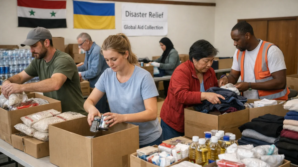 Communities Organize Support Initiatives for Affected Global Regions