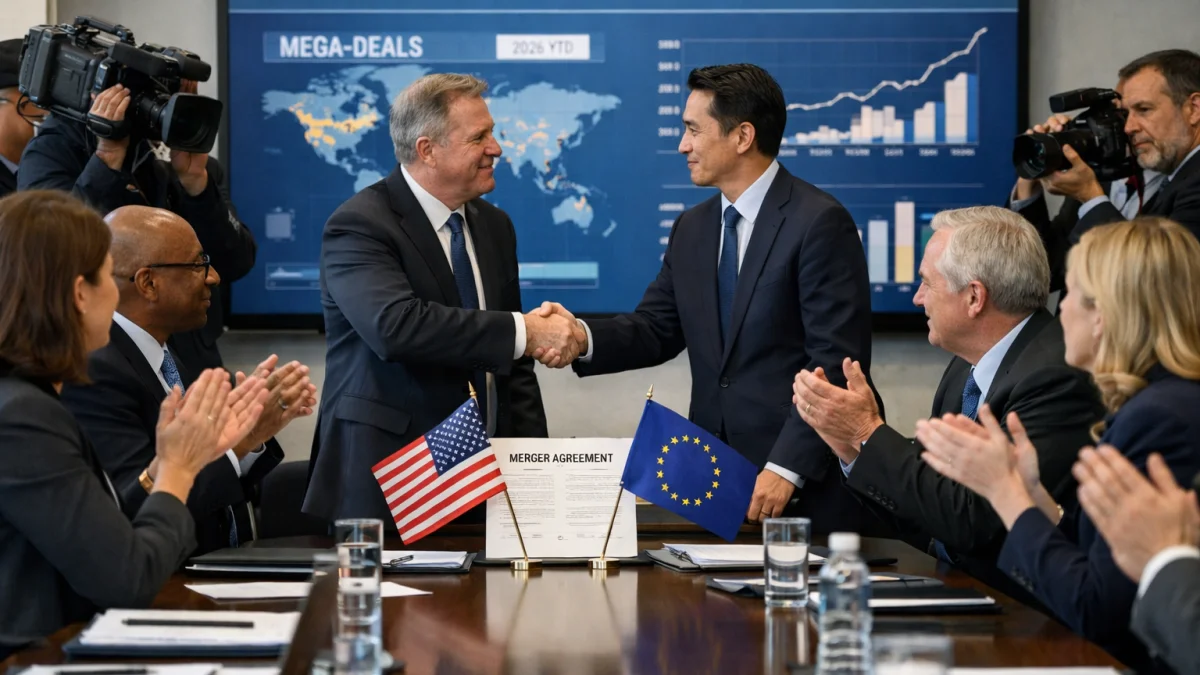 Record Mega-Deals Drive Global M&A Surge in First Half of 2026