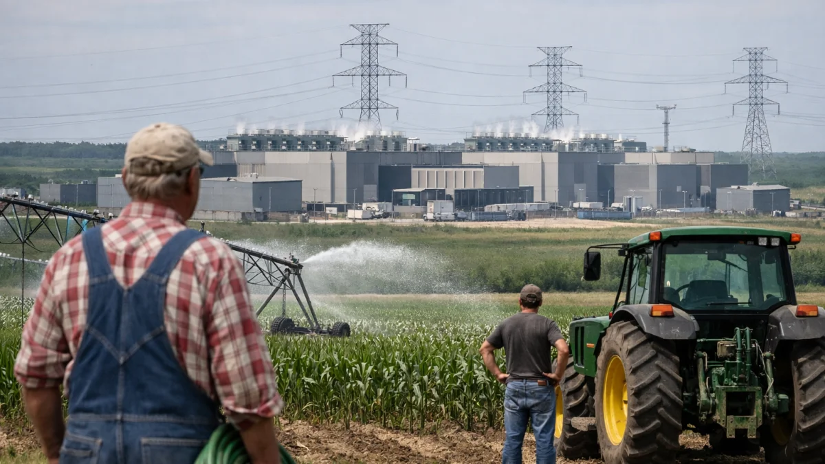 Farmers Battle Data Centers for Land Water and Power in Rural America