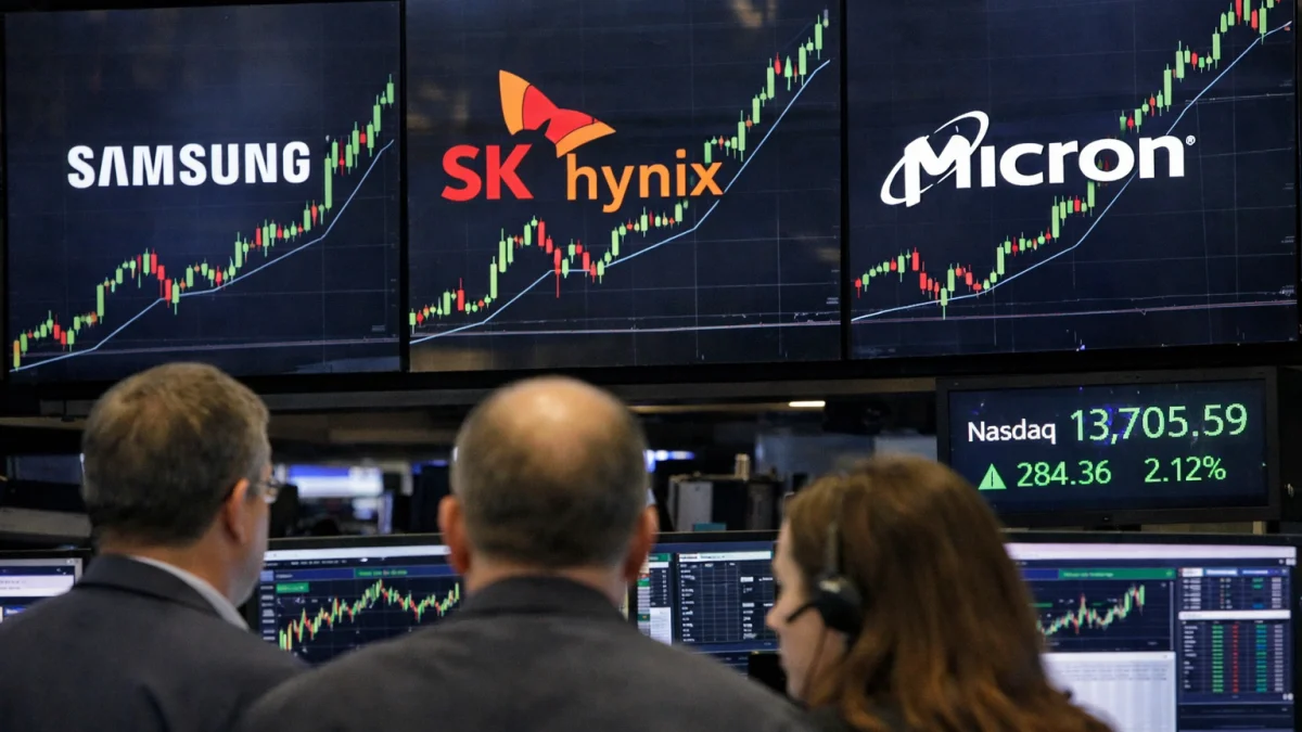 Major Memory Chipmakers See Strong Gains Amid Market Rally