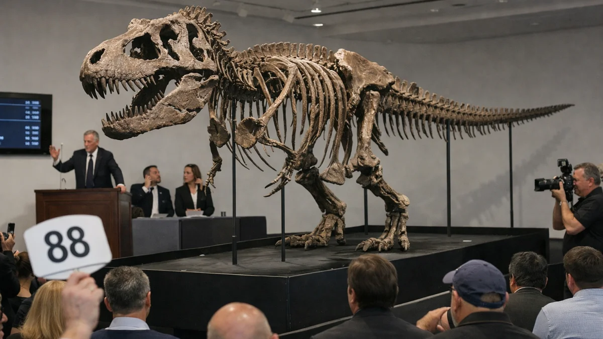 T Rex Fossil Sells for Record 50 Million Dollars at Auction