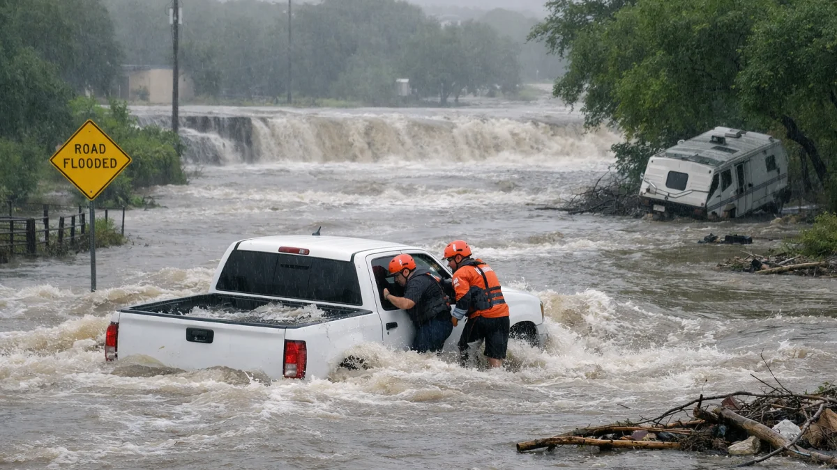 Severe Storms Trigger Flash Flooding Across Texas Hill Country