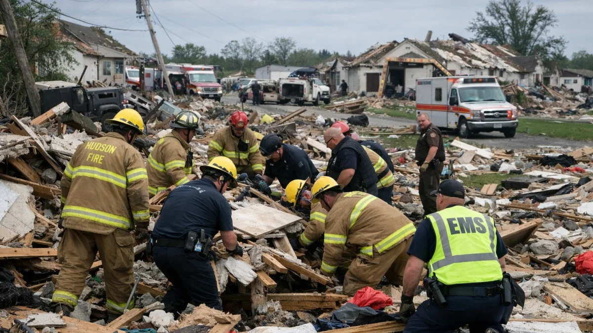 Wisconsin Tornado Confirmed as Rescue Efforts Underway