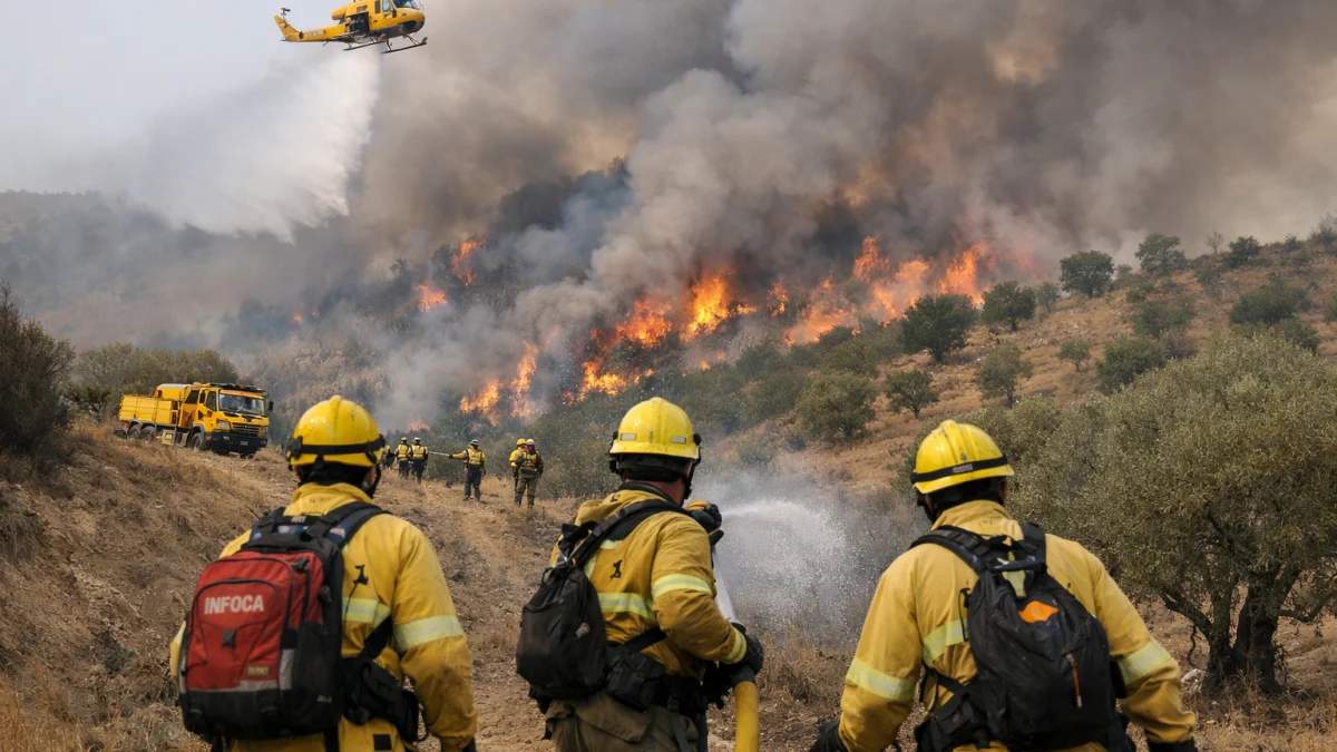 Spain Deploys Hundreds of Firefighters Against Deadly Southern Blaze