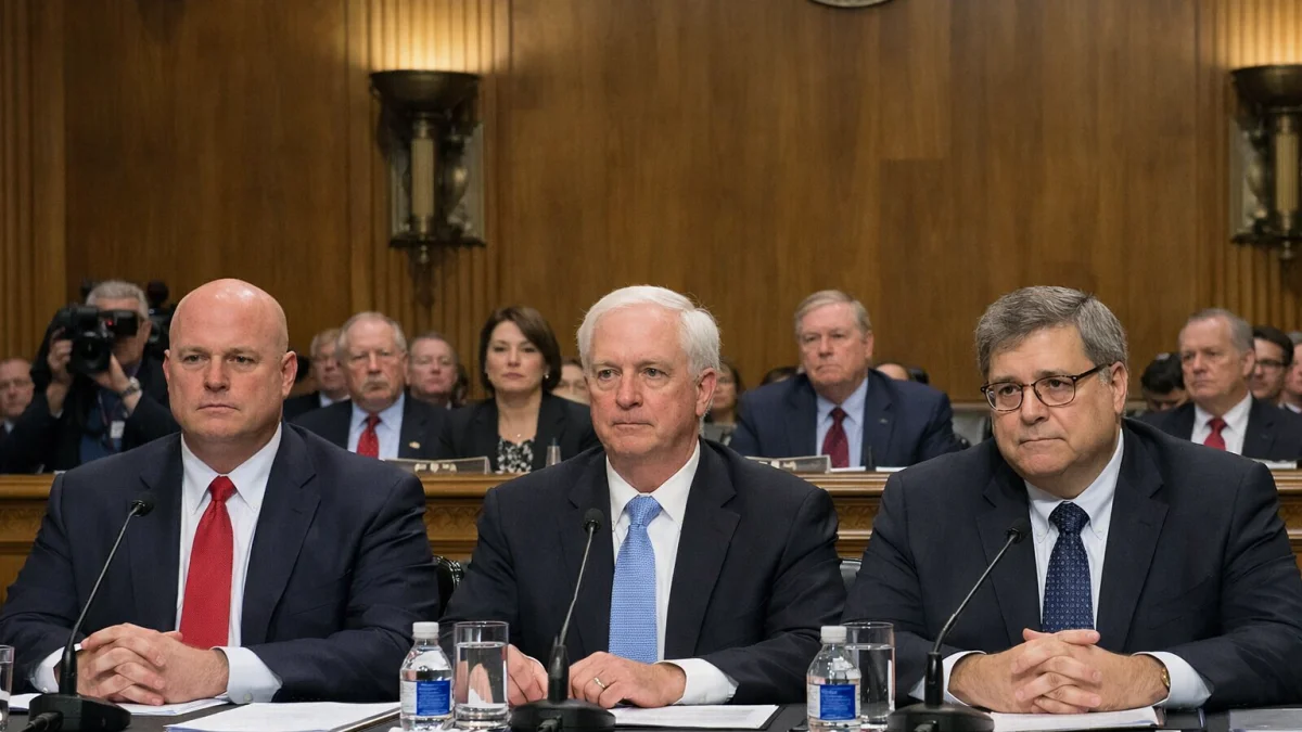 Senate Holds Hearings for Key Trump Nominees in Justice Roles