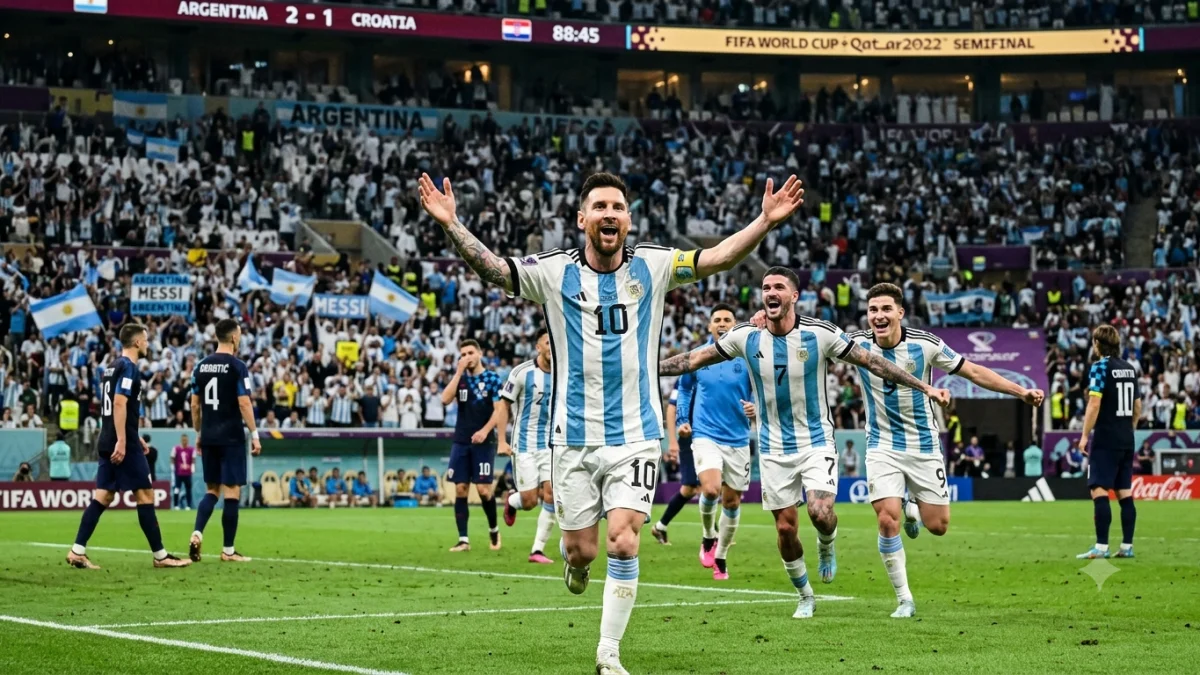 Messi Leads Argentina to Late Victory in World Cup Semifinal