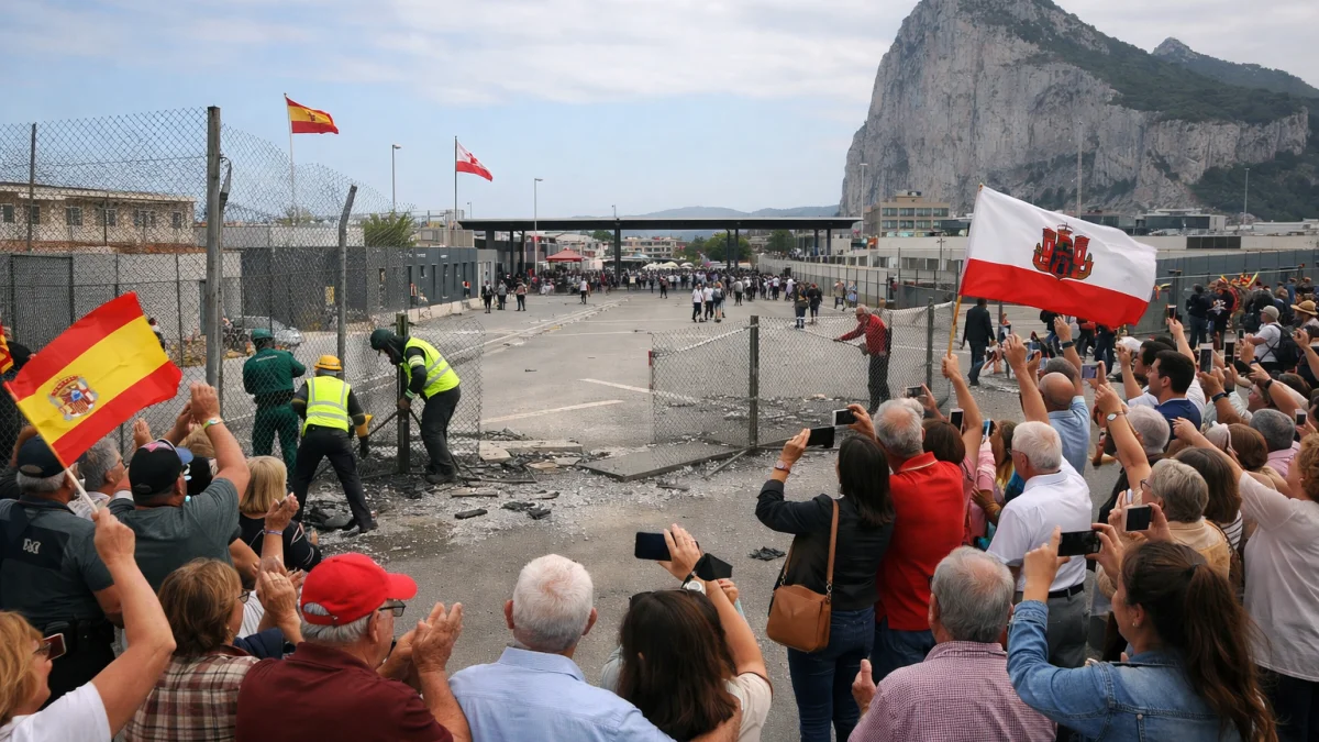Spain and Gibraltar Celebrate Border Fence Removal After Historic Deal