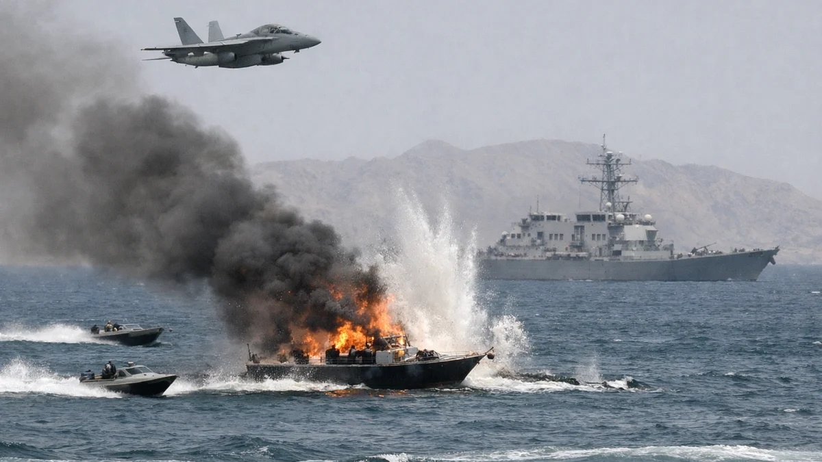 US Strikes Near Strait of Hormuz Raise Risk of Wider Iran Conflict