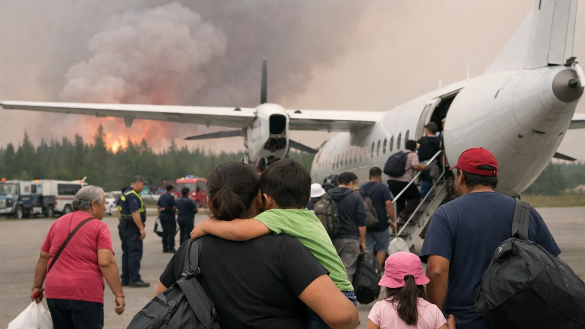 Northwestern Ontario First Nations Communities Flee Wildfires and Extreme Heat