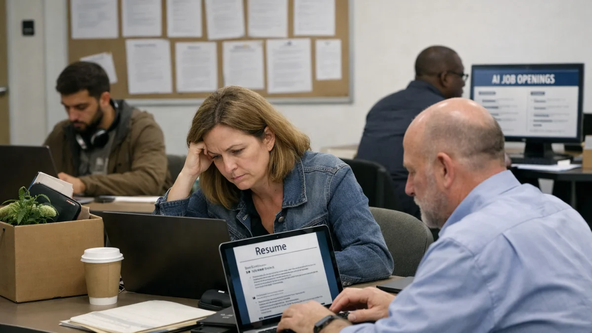 Laid-Off Workers Navigate a Job Market Reshaped by AI