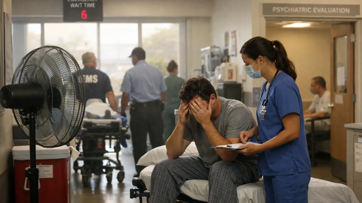 Rising Heat Waves Drive Surge in Mental Health Hospital Visits