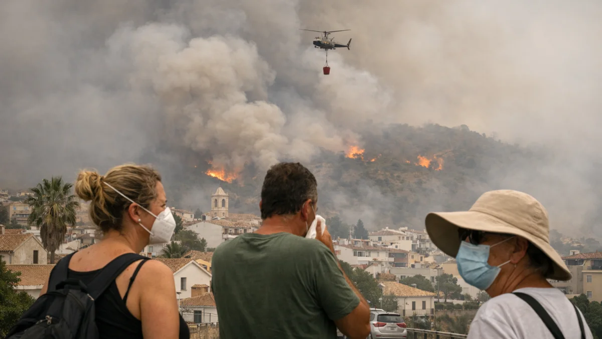 Toxic Smoke Warnings Issued Amid Wildfires in Southern Europe