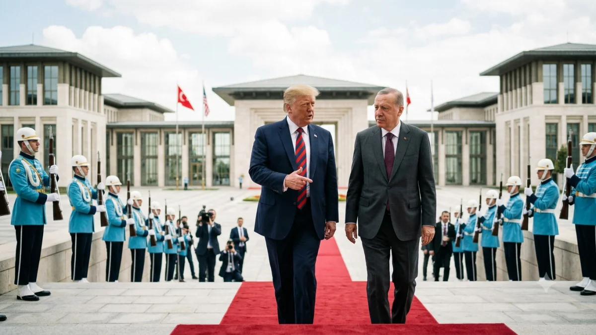 President Trump Meets with Turkish President in Ankara
