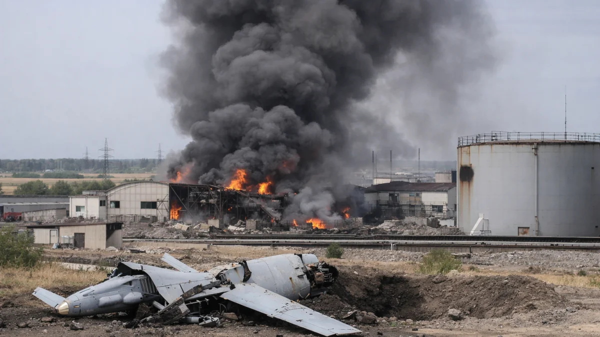 Ukraine Reports Successful Long Range Drone Strikes on Russian Targets