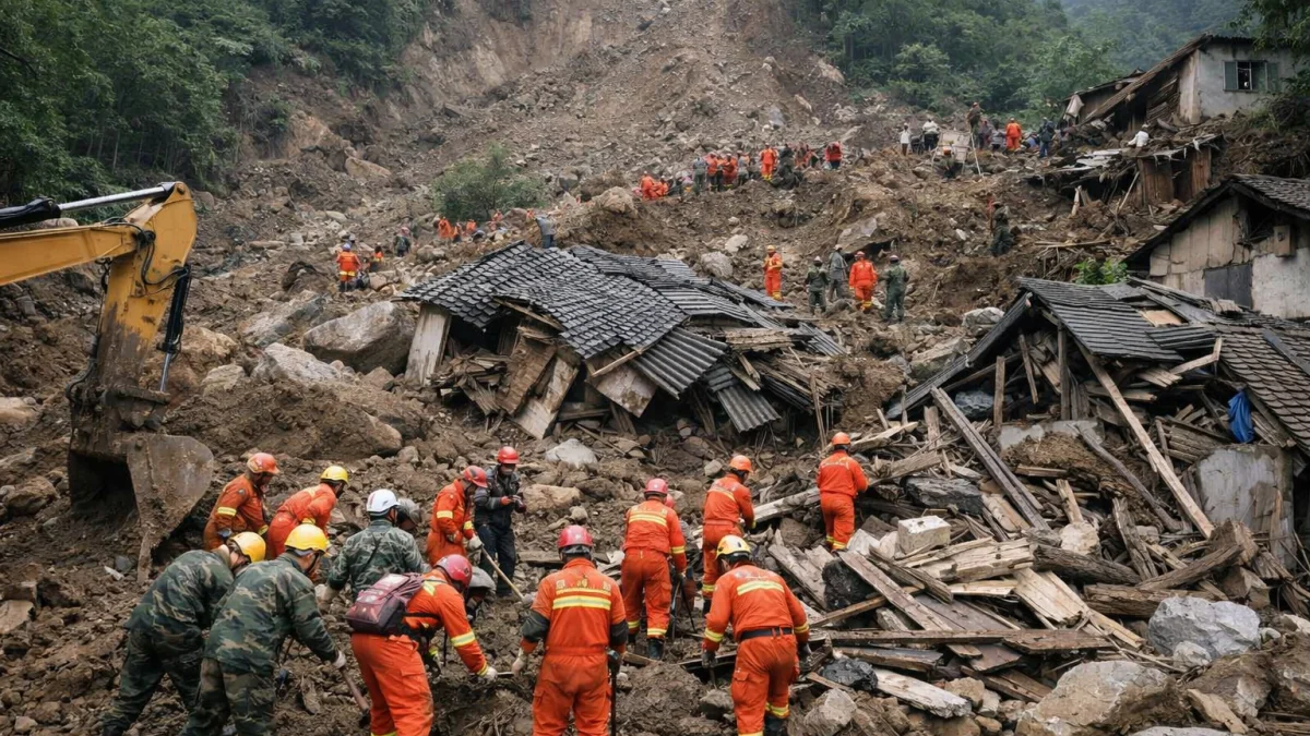 Landslide Buries Homes in China Killing at Least Eight