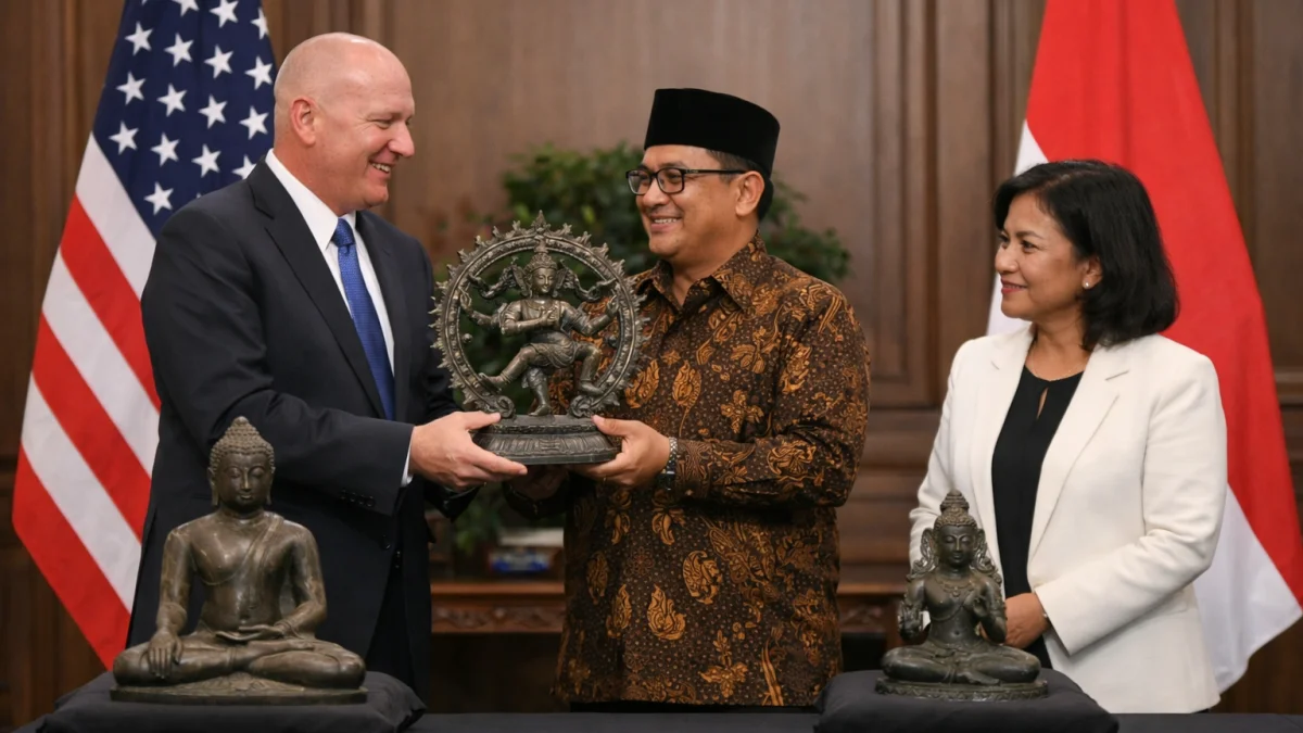US Returns Stolen Eighth-Century Bronze Statues to Indonesia