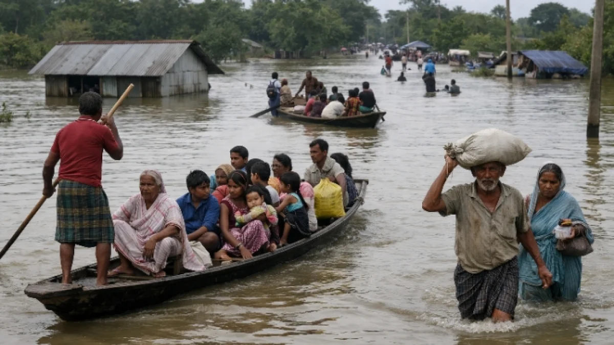 Assam Floods Worsen with Dozens Dead and Hundreds of Thousands Displaced