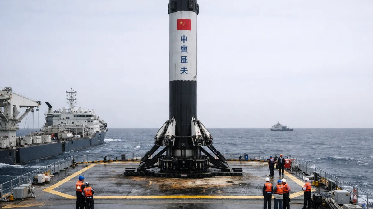 Chinese Engineers Achieve First Orbital-Class Rocket Booster Recovery at Sea
