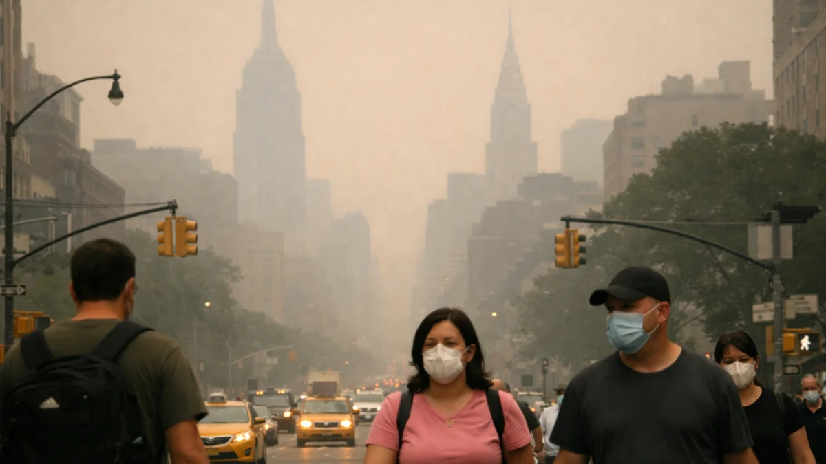 Canadian Wildfire Smoke Engulfs US Cities Prompting Health Warnings