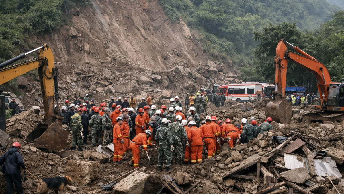 Landslide in China’s Chongqing Kills at Least Eight Leaves Dozens Missing