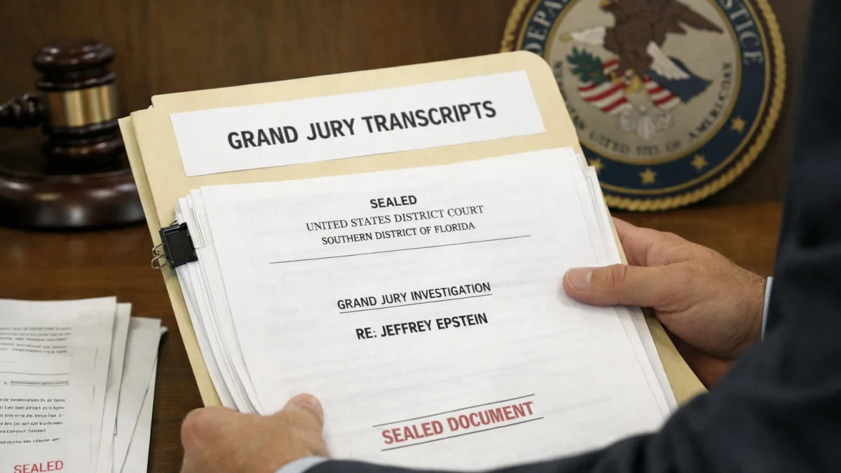 US Justice Department Seeks to Unseal Jeffrey Epstein Grand Jury Transcripts
