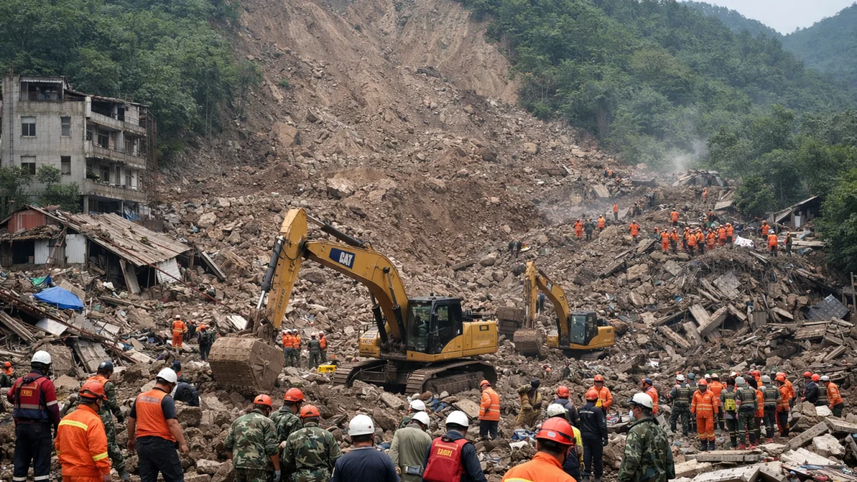 Landslide in China Chongqing Kills at Least Eight Leaves Dozens Missing