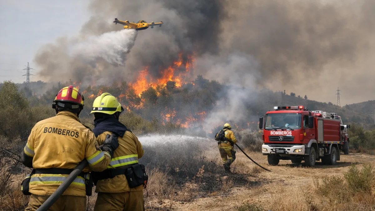 Spain Battles Major Wildfire in Aragon Amid Ongoing Heatwave