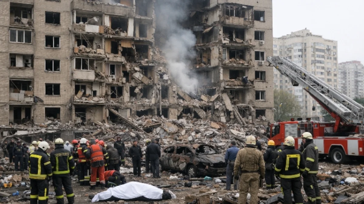 Russia Fires Ballistic Missiles at Kyiv Killing at Least Six People