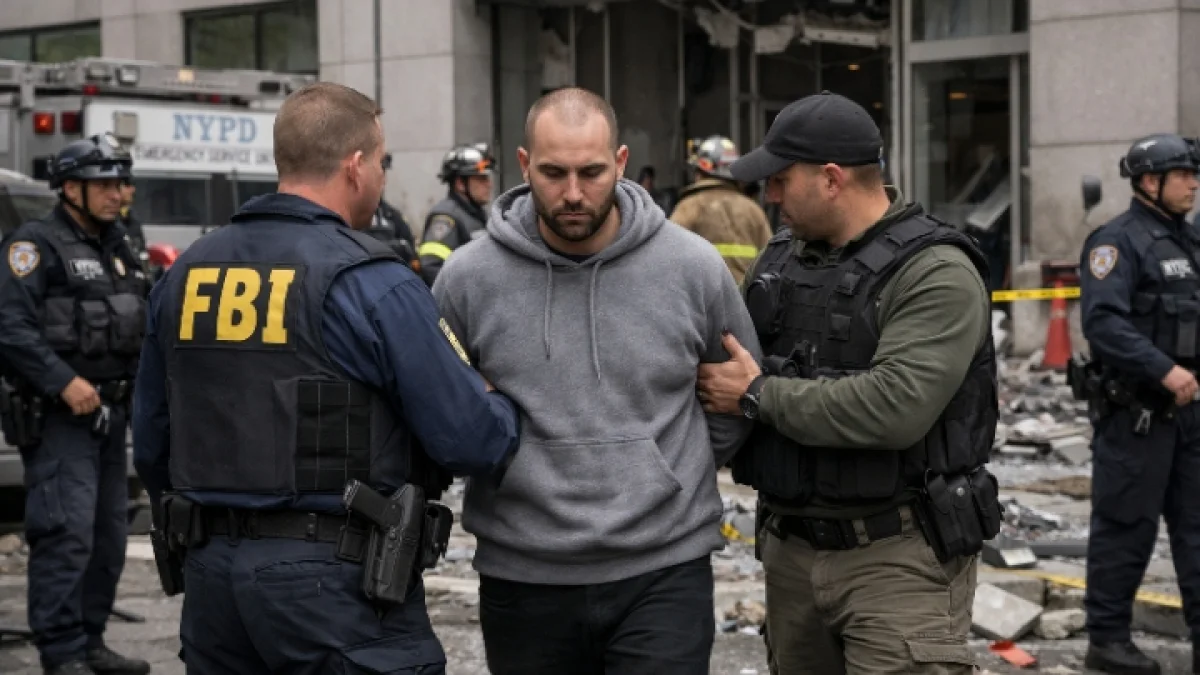 Suspect Arrested in New York Federal Building Explosion Incident