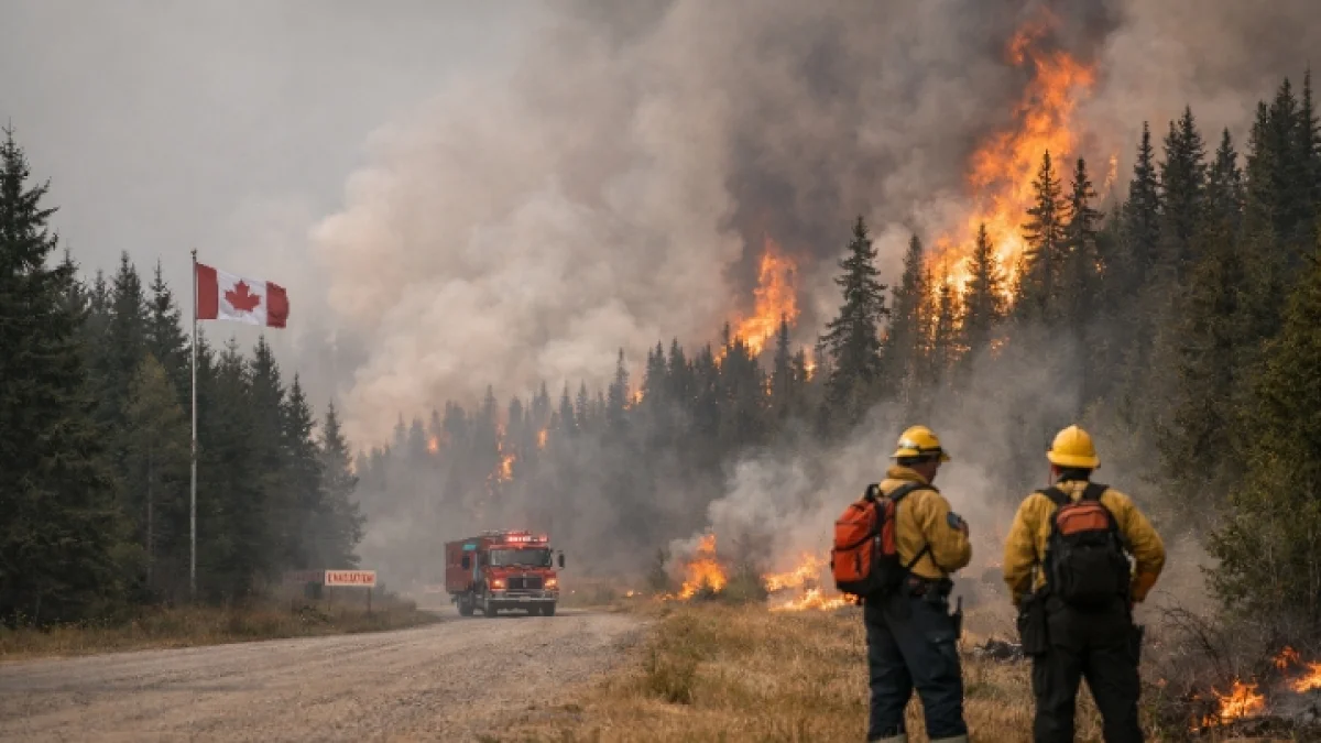 Nearly 1000 Wildfires Burn Across Canada Amid Ongoing Heat
