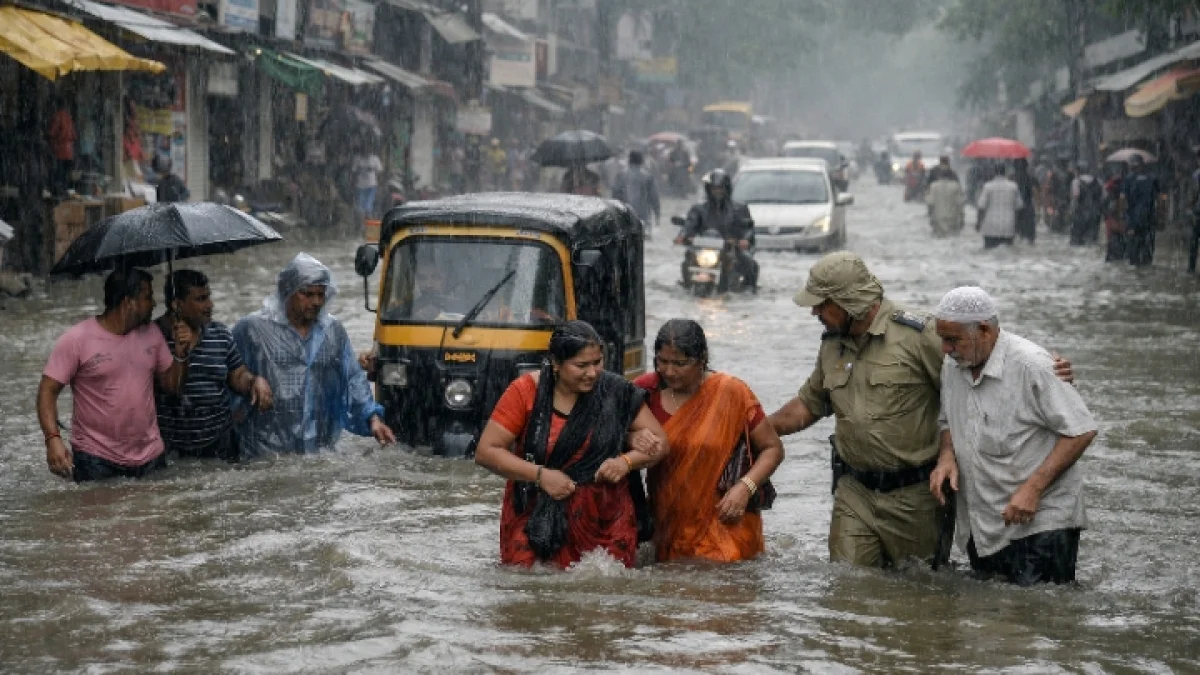 Heavy Rainfall Triggers Flood Risks Across Multiple Indian States