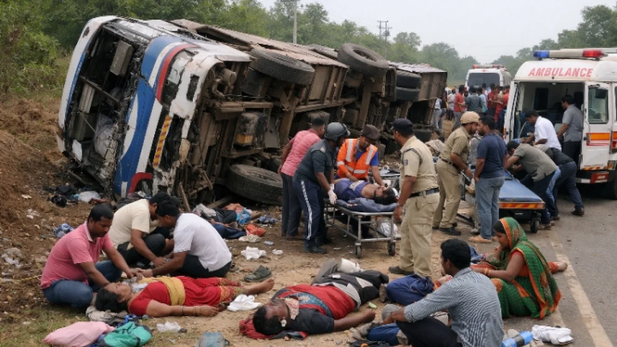 Bus Overturn in Odisha Leaves Multiple Passengers Critical