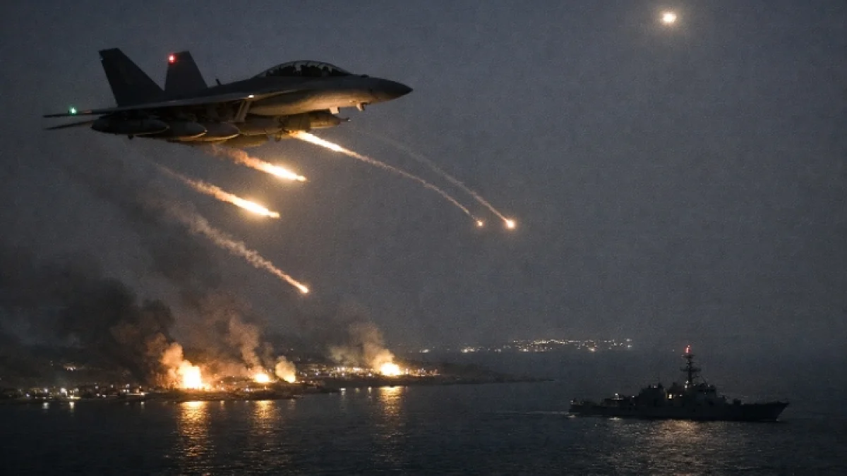 US Launches Tenth Night of Strikes on Iranian Military Targets in Hormuz Region