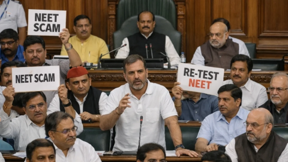 Indian Opposition Raises NEET Irregularities in Lok Sabha Session