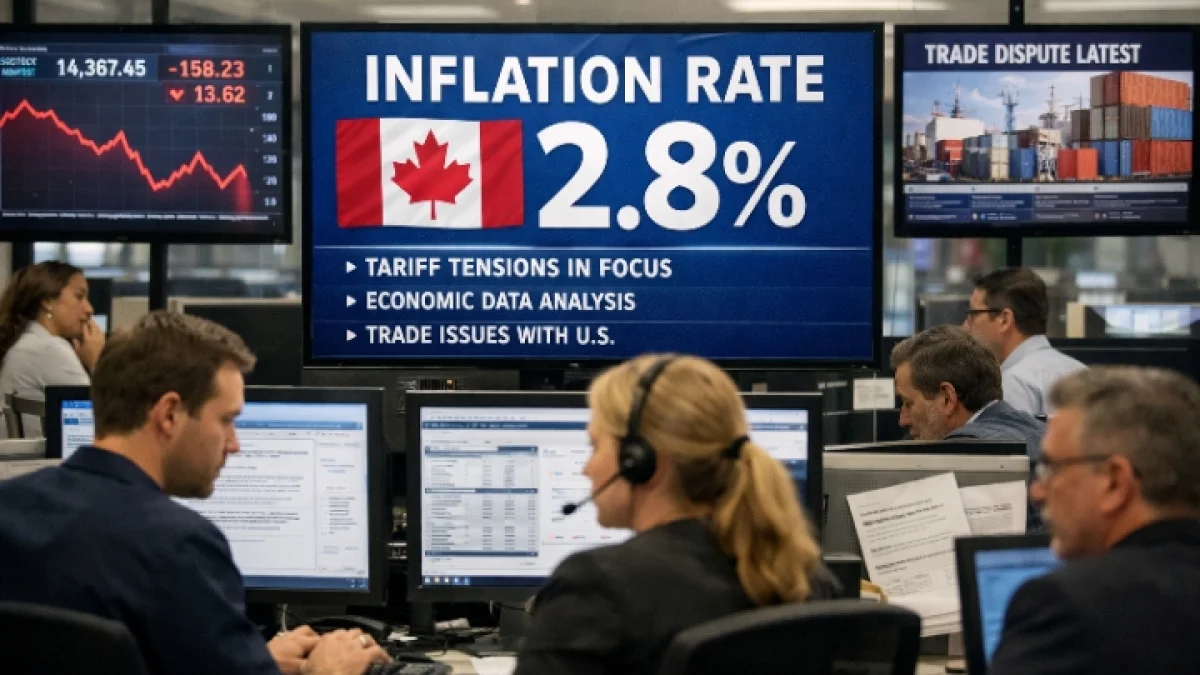 Canadian Inflation Eases to 2.8 Percent in June Amid Tariff Tensions