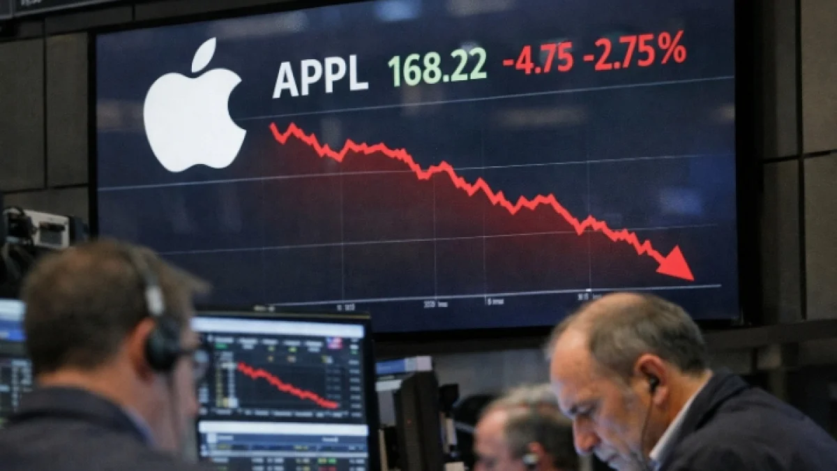 Apple Shares Decline as Tech Sector Faces Market Pressures