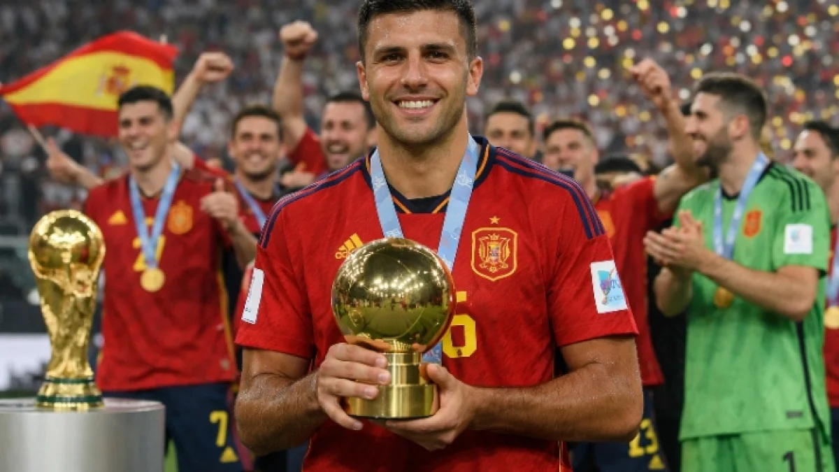 Rodri Named Golden Ball Winner in Spain World Cup Victory